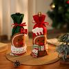 New Christmas Decorative Wine Bottle Cover Gingerbread Man Red Wine Bag Cartoon Biscuit Man Wine Cover Christmas Decorative Ornament