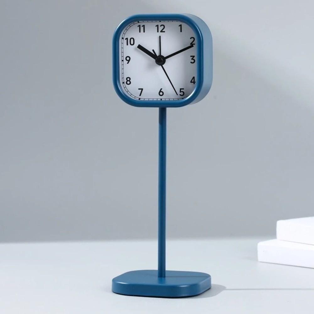Drop-proof Desktop Stand Clock Vintage Alarm Clock Bedroom Decor Tabletop Clock  Bedside