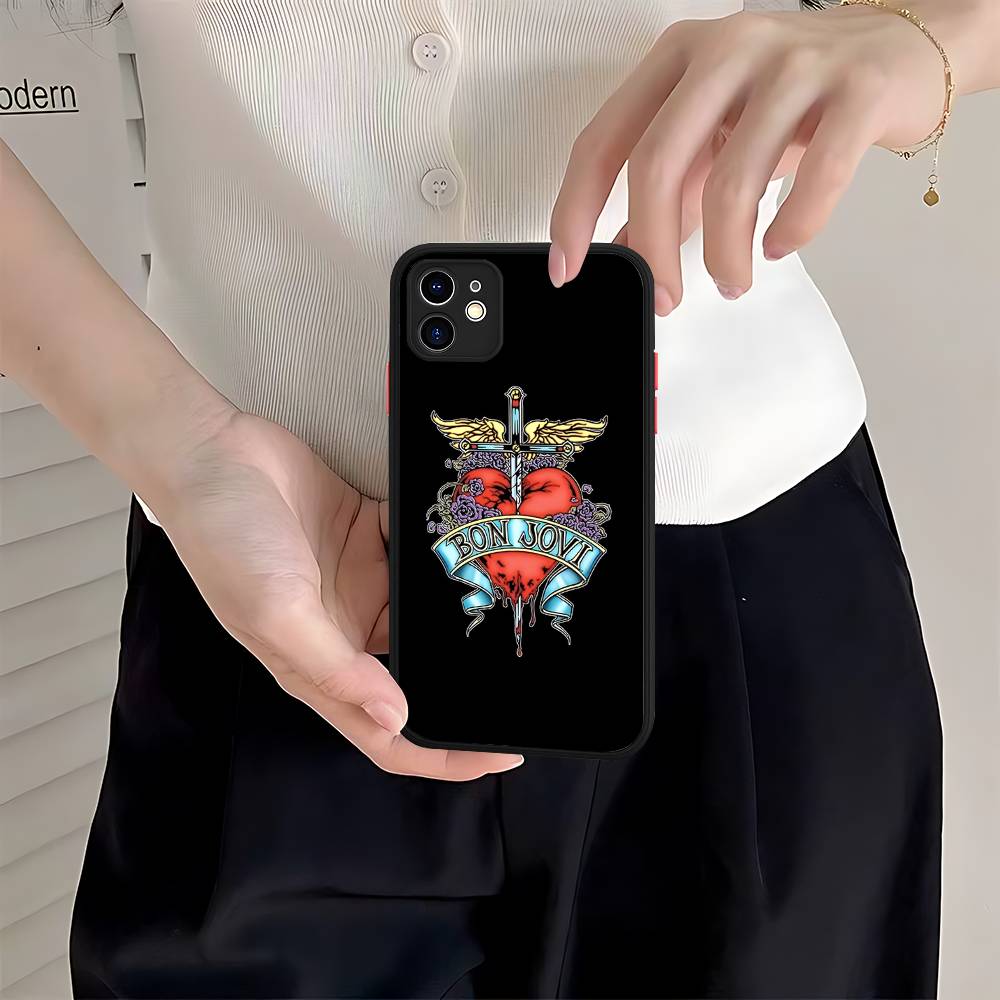 B-BonS J-Jovi Phone Case For IPhone 16e 16 15 14 13 12 11 Pro Max X XS Max Plus Matte Clear
