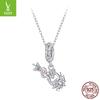 S925 Silver Spring Series Flower Violin Pendant Wind Personality Diy Bracelet Beaded Accessories