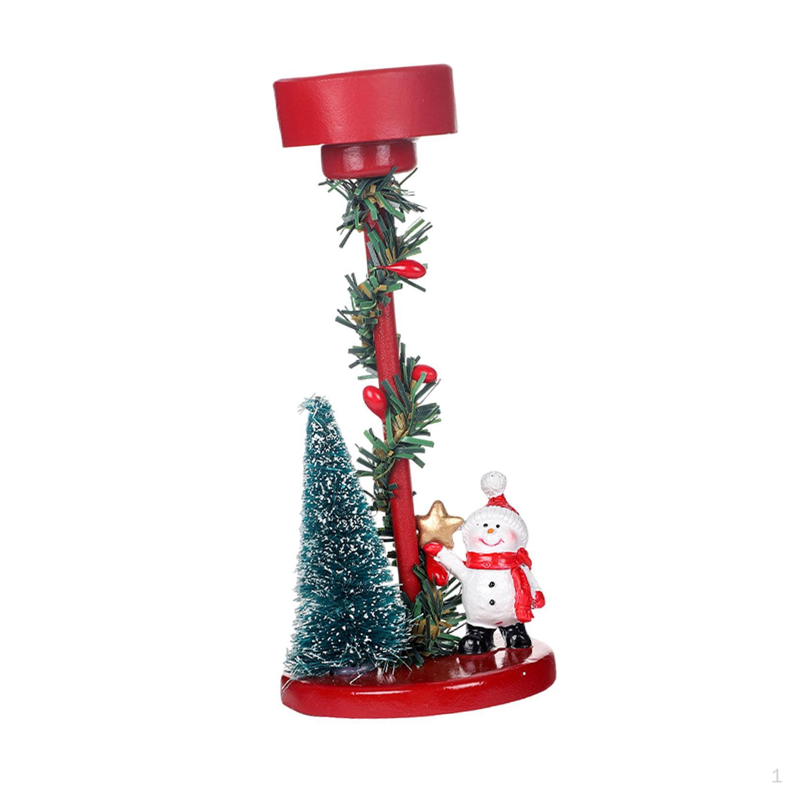 

Подсвечник для рождественских конических свечей, подставка для отеля, праздничное украшение стола snowman