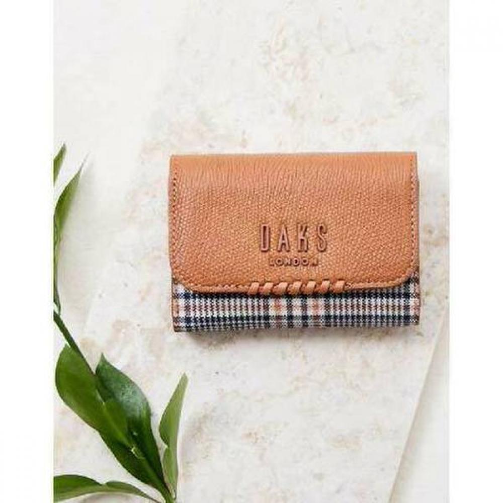 Daks Wallet Mens Brown Check Bifold Dcwa2f624w2