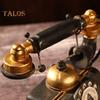 Vintage Resin Telephone Model Miniature Craft Photography Props Bar Live City Fashion Home Decor