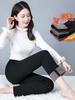Women's Fleece-Lined High-Waist Warm Pants – Thick, Casual, Straight-Leg for Mom Style, Ideal for Winter Wear by Middle-Aged and Elderly.