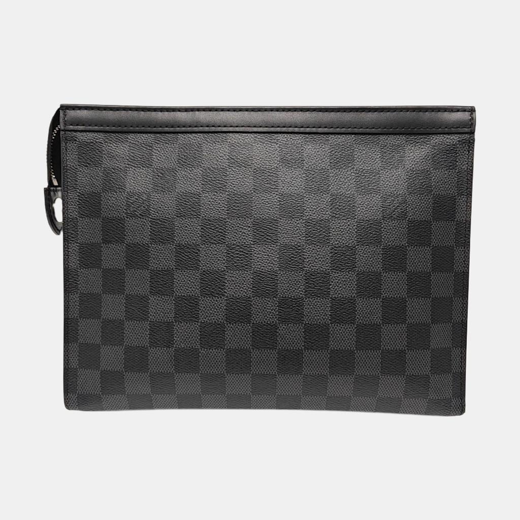 [Pre-Owned] Louis Vuitton Pochette Voyage MM 'Black Damier Graphite Canvas' - Very Good #HGF4N7