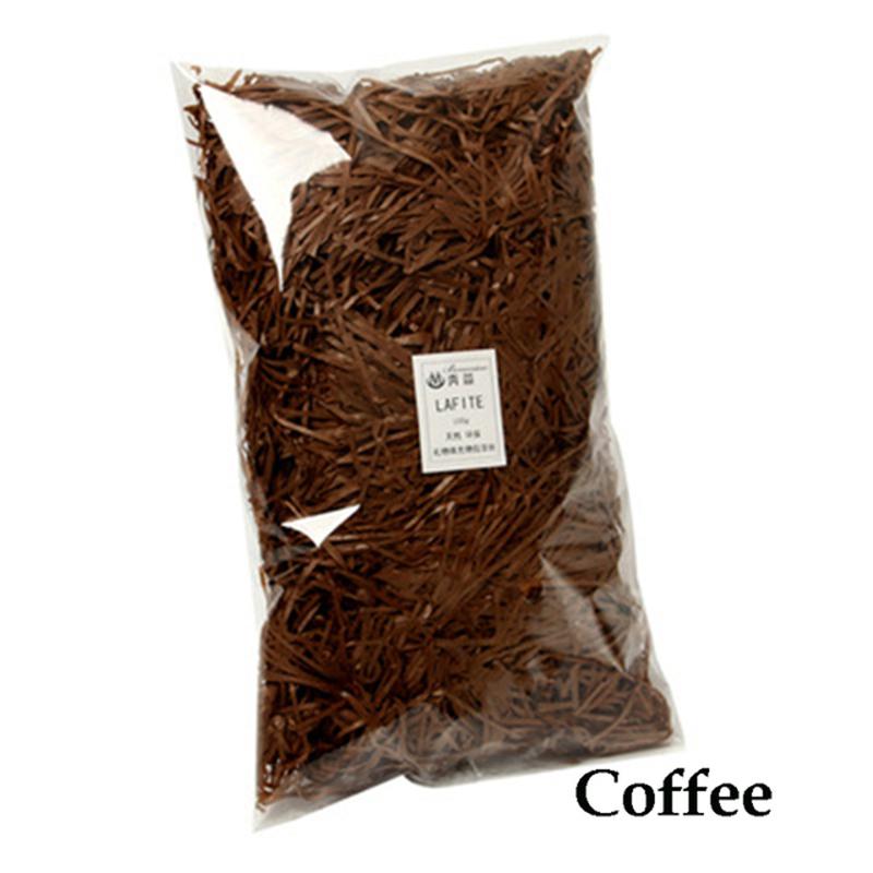 100g Buntes Knüllpapier Raffia Schnipsel Konfetti Geburtstagsgeschenkbox Füllmaterial Hochzeitsfeier DIY Verpackungsdekor