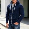 Men's Color Block Raglan Sleeve Zip Up Hoodie for Fitness and Casual Wear