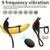 Adjustable Penis Cock Ring Wireless Remote Control Vibrator Delay Ejaculation Erection Scrotum Stimulator Silicone Sex Toys for Adult 18