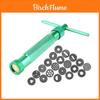 Modern Minimalist Stainless Steel Piping Gun With 20 Floral Nozzles For Baking Creations