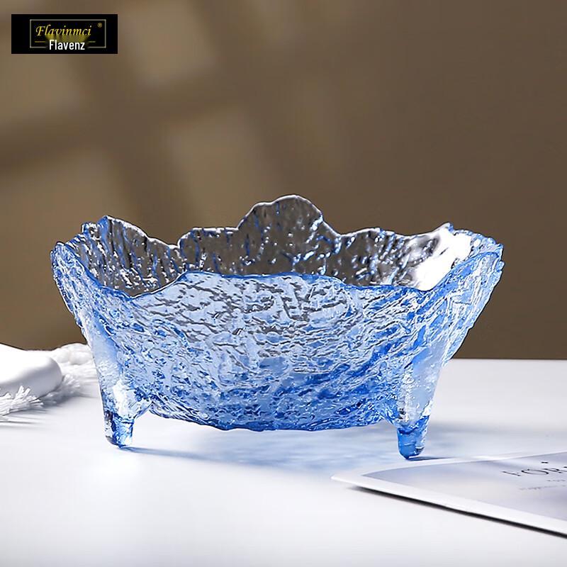 Flavinmci European Style Glass Fruit Salad Bowl