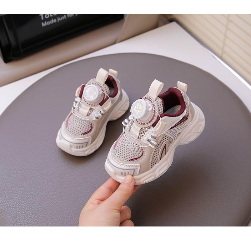 Children's sports shoes boys' shoes spring new medium and small children's mesh casual shoes running shoes girls' dad shoes