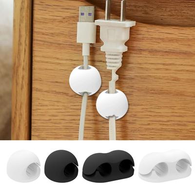 Silicone Cable Winder Simple Creative Cord Holders Desktop Wire Organizer Cord Clips Charger Cord Holder for Desk Car Home