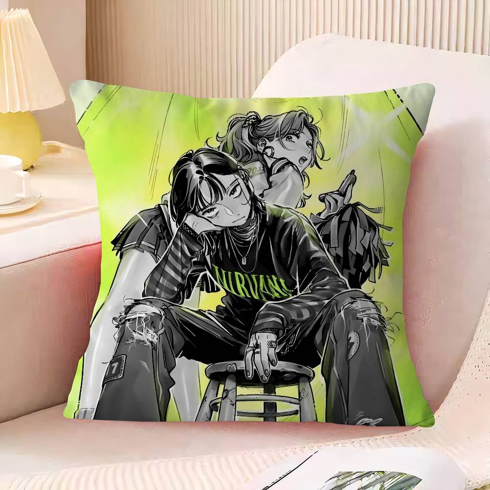 A-Aya Oosawa Koga M-Mitsuki Cushion Cover Inches Farmhouse Decor Home Throw Pillow Covers For Couch Decorations