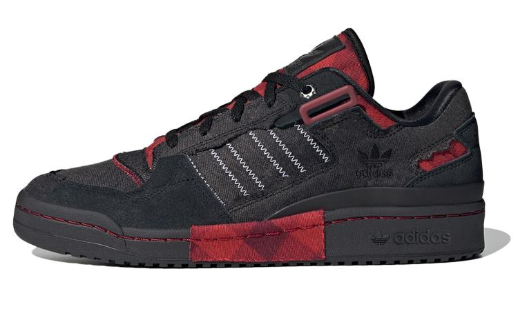Adidas Originals Forum Exhibit Low  Black Red  HQ8417 36