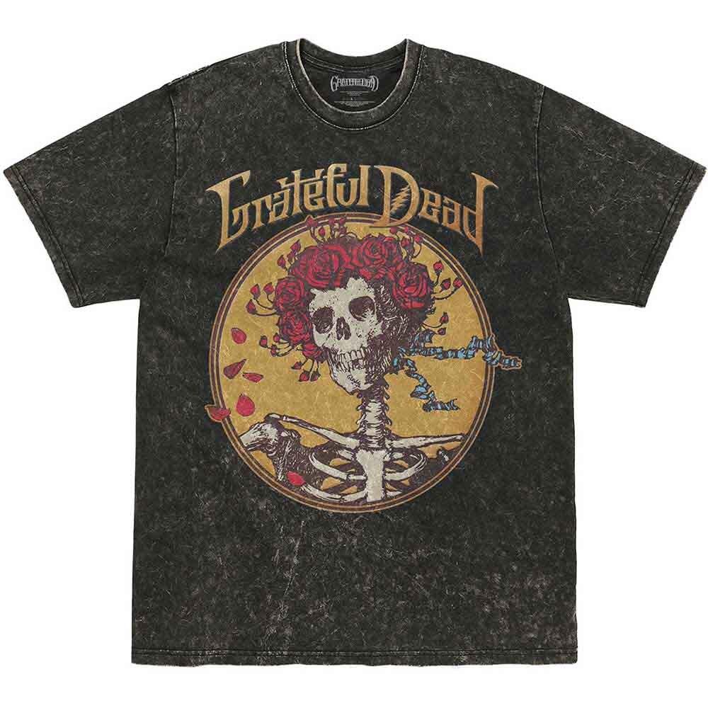 The Grateful Dead 'Best Of Cover' Black Mineral Wash T Shirt - NEW