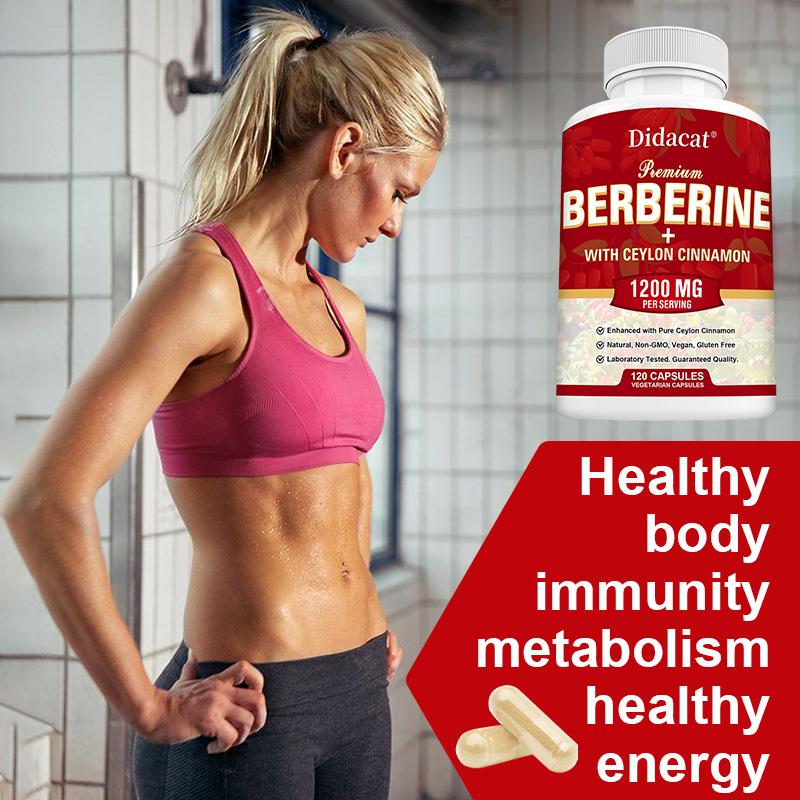 Fórmula Premium de Berberina 1200mg - Combinada con Canela de Ceilán para el Soporte del Metabolismo Diario y el Bienestar General