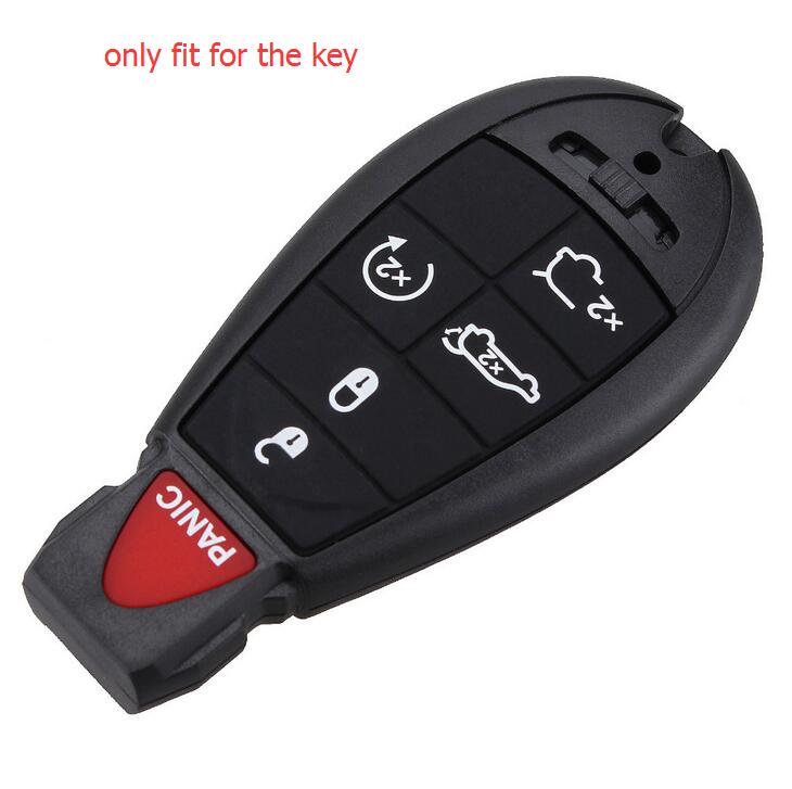 Custodia in Silicone a 6 Pulsanti per Chiave Auto Per Chrysler Per Jeep Per Dodge Grand Caravan Durango Charger Journey Custodia per Chiave
