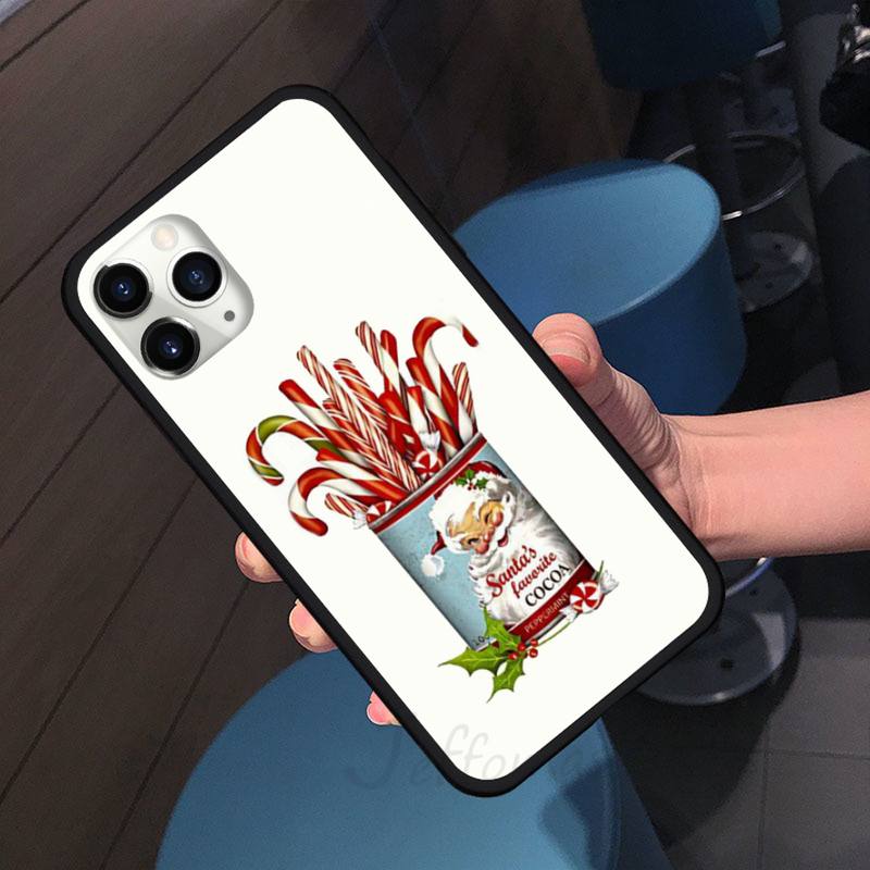 Happy New Year Christmas Gift Cute Phone Case for iPhone 11 12 Pro XS MAX 8 7 6 6S Plus X 5S SE 2020 XR