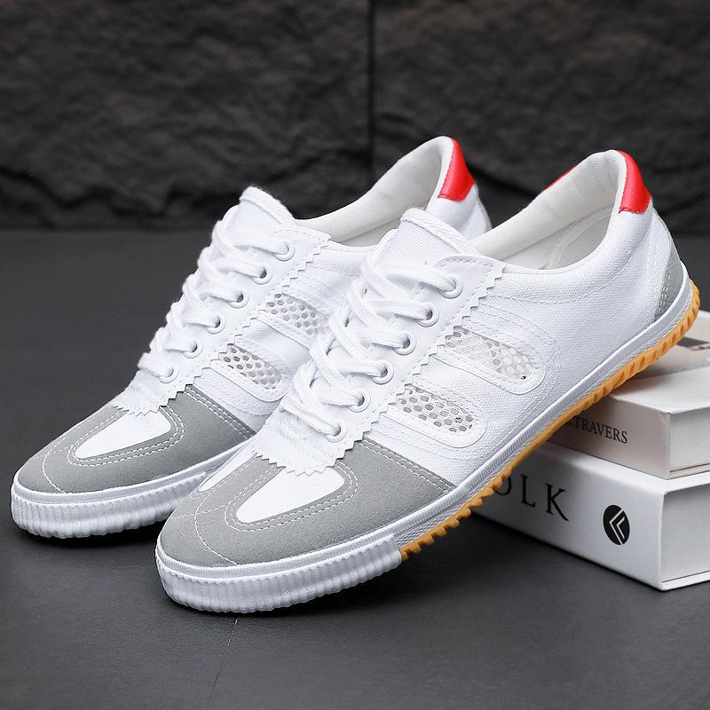 Mesh Volleyball Shoes Running Shoes Lace-up Sports Shoes Casual Shoes Martial Arts Canvas Shoes Track and Field Training Shoes