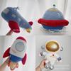 Space Rocket Plush Pillow With Pp Cotton Filling For Kids Bedroom Decor