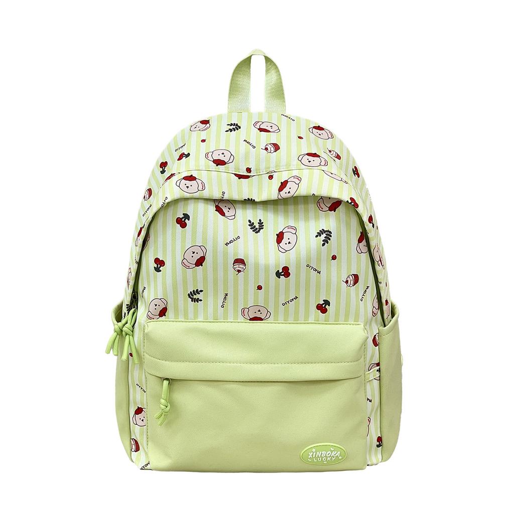 Schoolbag high value fashion color matching backpack women commuter leisure large capacity schoolbag light childlike cartoon versatile backpack
