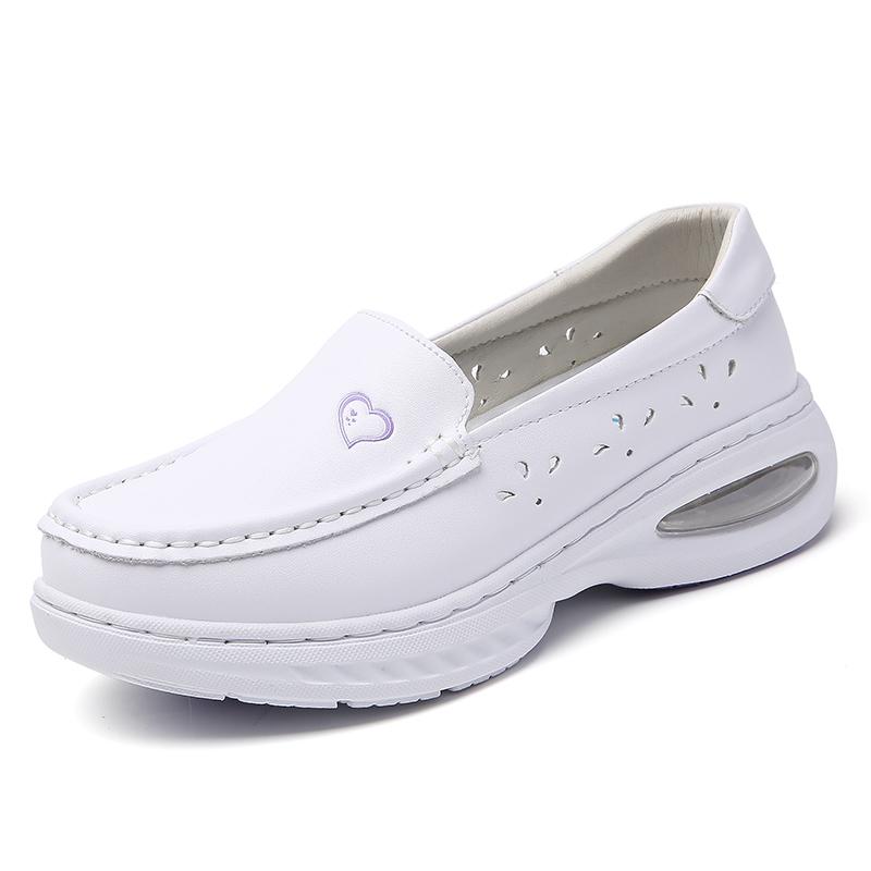 Air cushion nurse shoes autumn and winter soft sole breathable not tired feet thick sole piled thickened medical cotton shoes