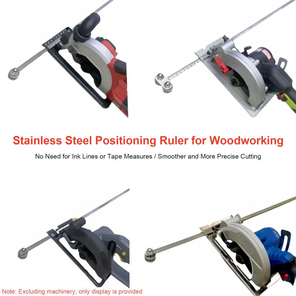 Circular Saw Guide Ruler Adjustable Positioning Caliper Precise Measurement Ruler for Precise Measurements & Easy Wood Cutting