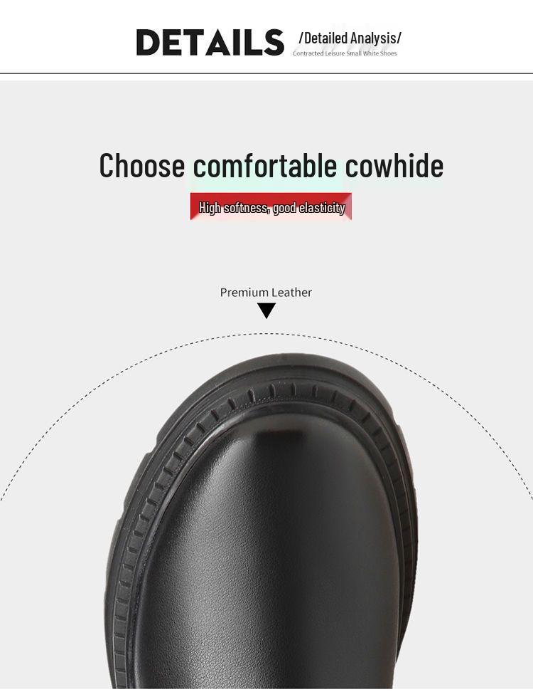 Men's High-Top Genuine Leather Equestrian Riding Boots - Winter Long Cowboy Style