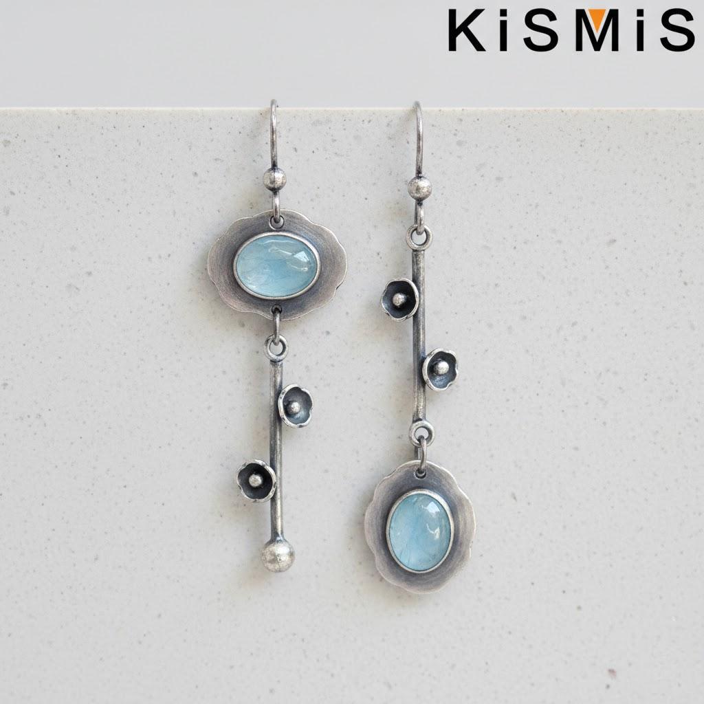 

Elegant Crystal Drop Earrings for Women Stylish Plum Pendant Dangle Earrings Fashion Jewelry 1 Pair синий