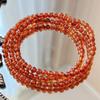 About 3Mm Natural Orange Pomegranate Multi-Circle Bracelet Bracelet.