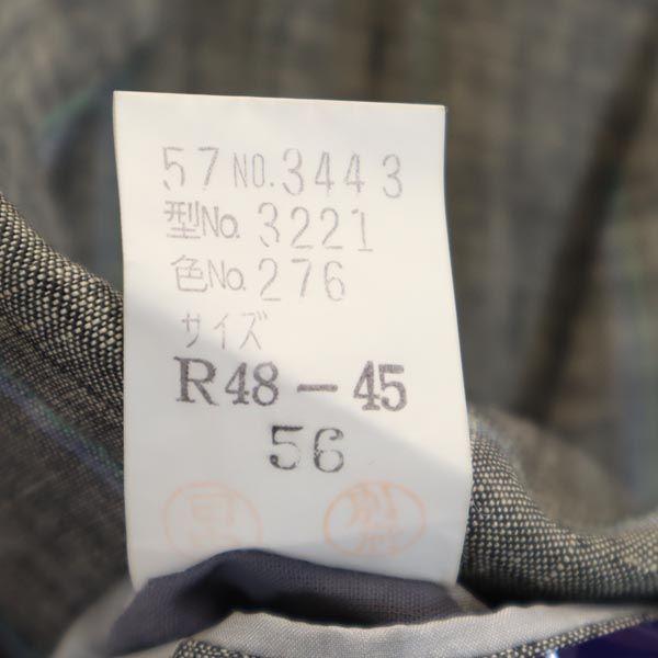 Lanvin Linen Tailored Jacket R48-45 Gray Men's Used