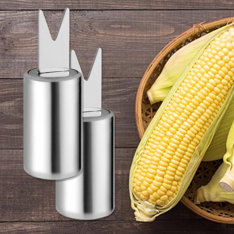 Set di 12 Spiedini Multiuso in Acciaio Inossidabile Porti per Pannocchie di Mais per Appassionati di Barbecue Accessori per Grigliate all'Aperto