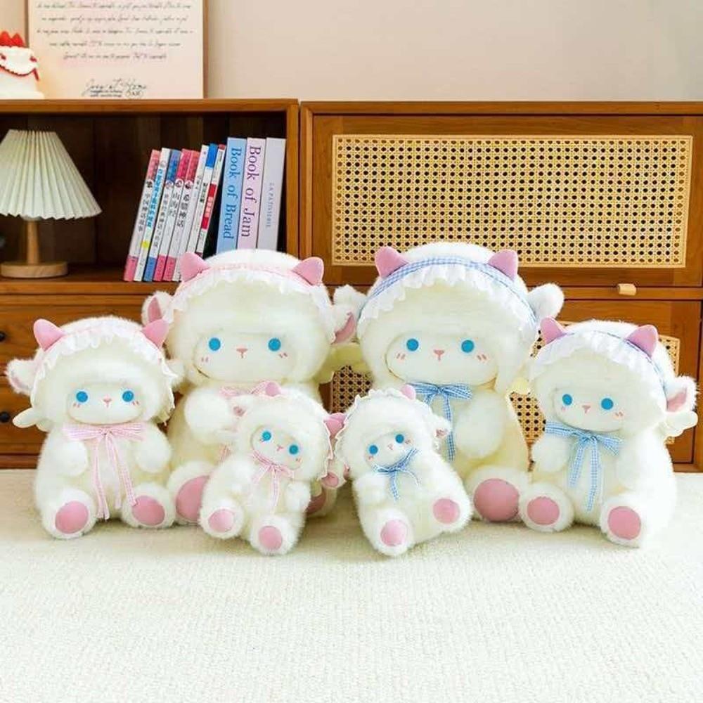 Soft Plush Fabric Sheep Plush Doll Angel Sheep Plush  Bedtime Hugging Room Decoration