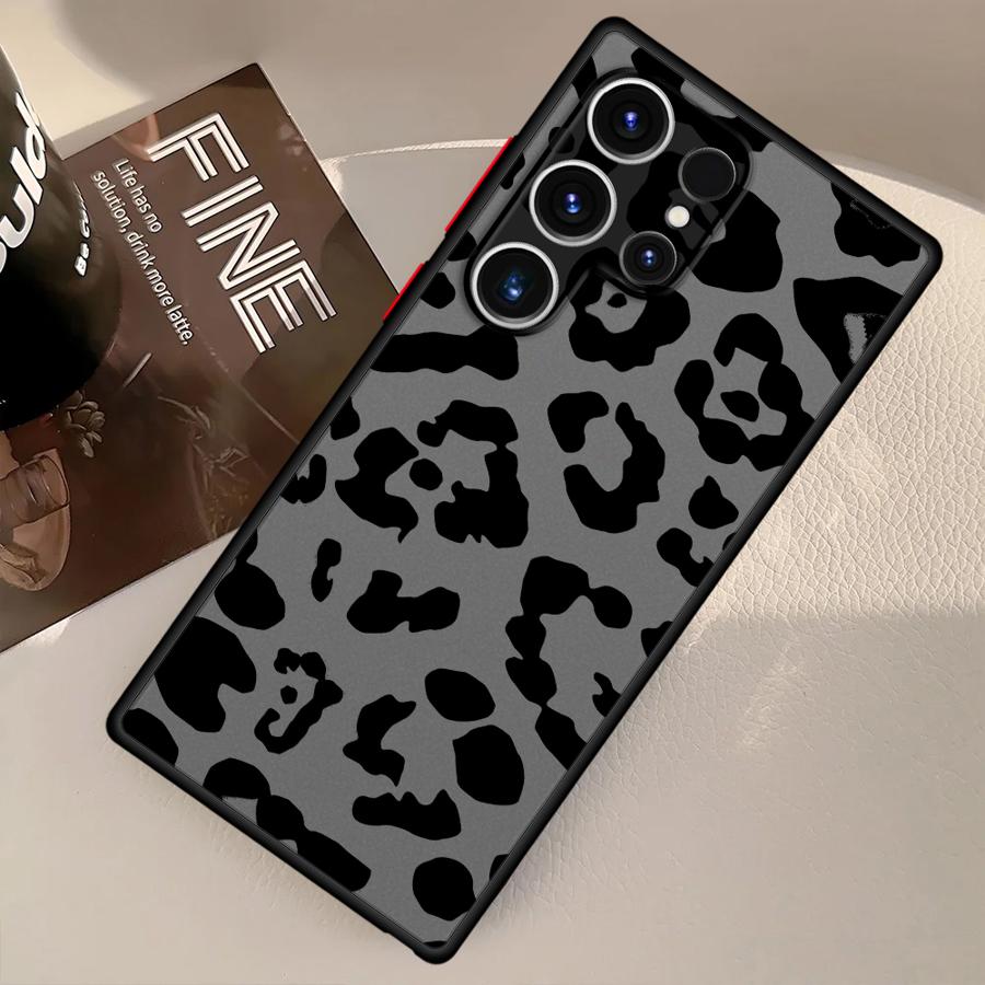Leopard Print Case for Samsung Galaxy S21 Note 20 Ultra 10+ S23 FE S24 Plus S25+ S24+ S23+ S25 Ultra S20 S22+ S21+ S22 Back