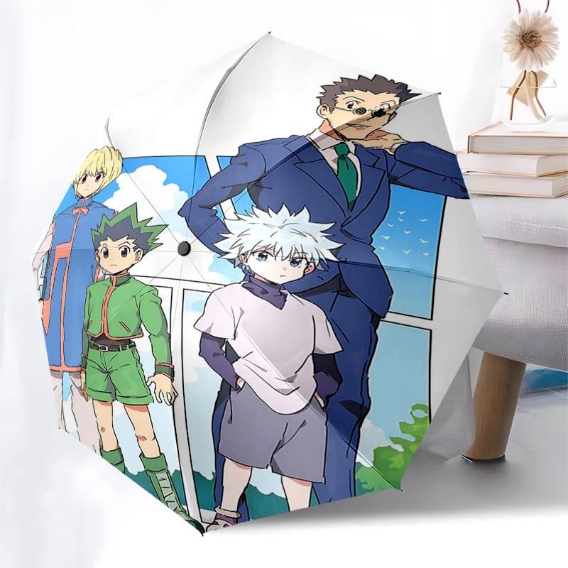 

1pc Hunter x Hunter Family Umbrella Set - Automatic Opening with Foldable Design, Iron Frame, Outdoor Use, Perfect Gift for Fans, Travelers, Daily Use