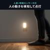 Sanwa Supply Sensor Light, Motion and Light Sensor, LED, Rechargeable, LED-SL1