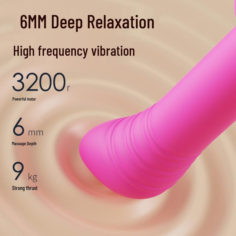 Portable Silicone Mini Fascia Massager for Women - Handheld Electric Massage Gun