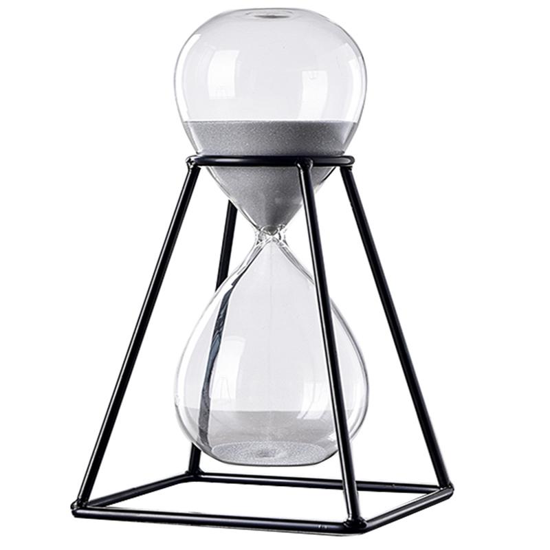 Large Metal Hourglass Timer 30 Minutes Nordic Style Light Luxury Timer Hourglass Creative Office Living Room Decoration LD425