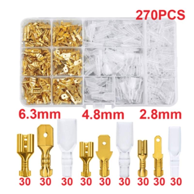 Crimping Tool Kits Self Adjusting Crimping Pliers for 0.25-2.5mm² with 270Pcs Wire End Terminals Crimping Pliers