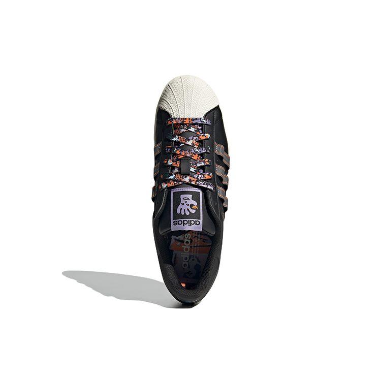 Adidas Originals Superstar Casual Durable Low-Top Skate Shoes Unisex Sneakers Black HQ6451