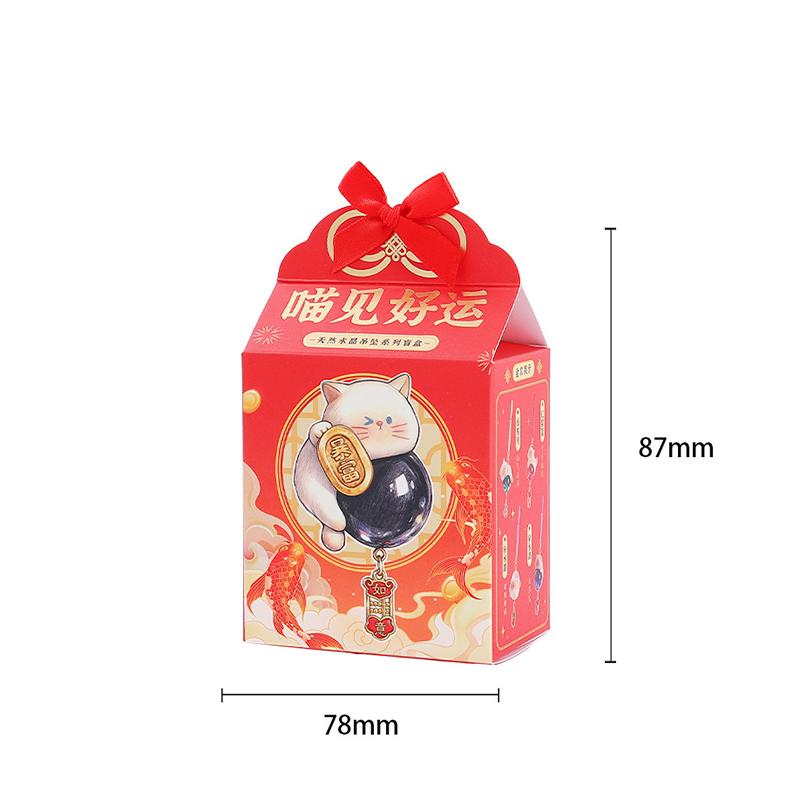 Cat Lucky Crystal Pendant Heart Gift Attracting Wealth Pet Car Hanging Decoration Trendy Toy Collectible Gift