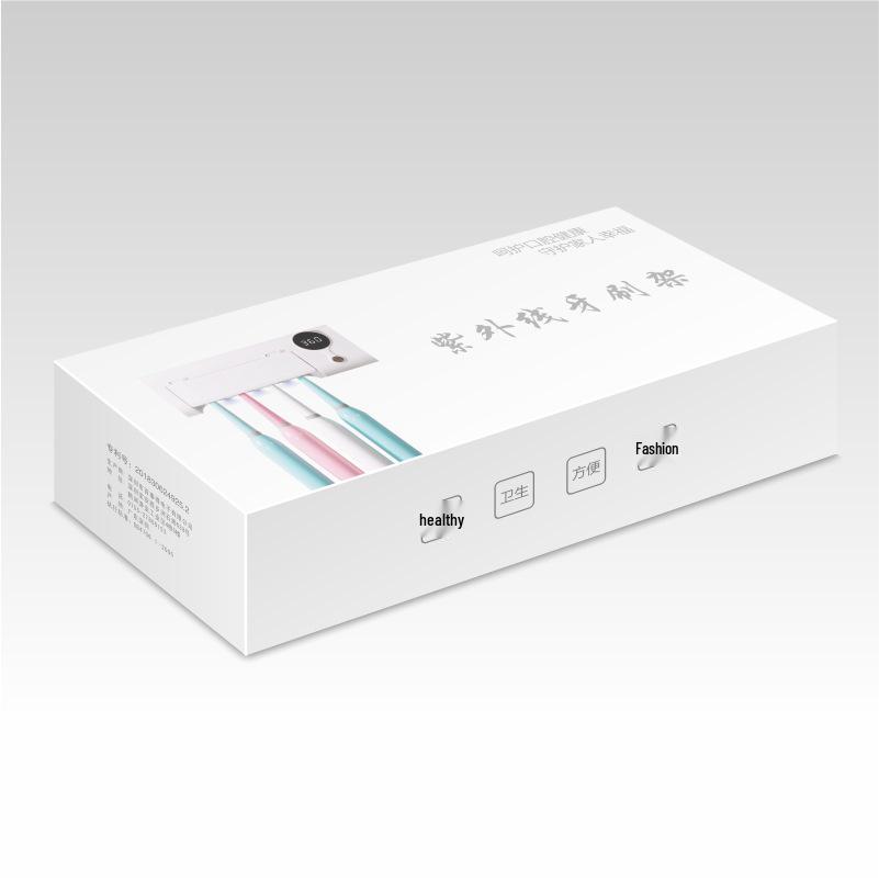 

Ультрафіолетовий стерилізатор для зубних щіток з настінною полицею для зберігання Chinese Manual White