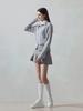 LORDLOAR Two-Way Windproof Zip-Up Knit M/Grey
