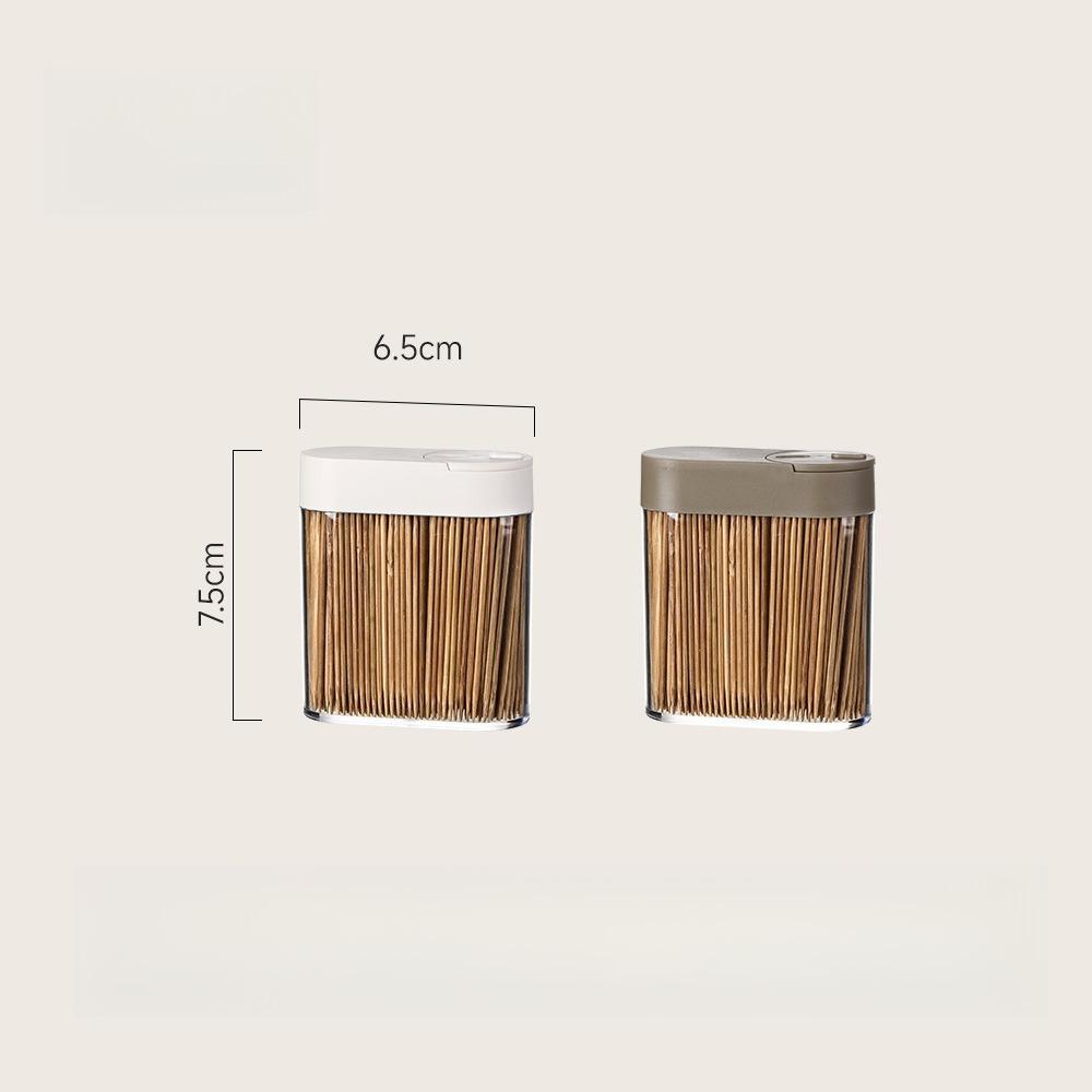Bamboo Carbonized Toothpicks Disposable Double Taper Tips Portable Natural Fine Fruit Skewers for Home Use Bamboo Sticks