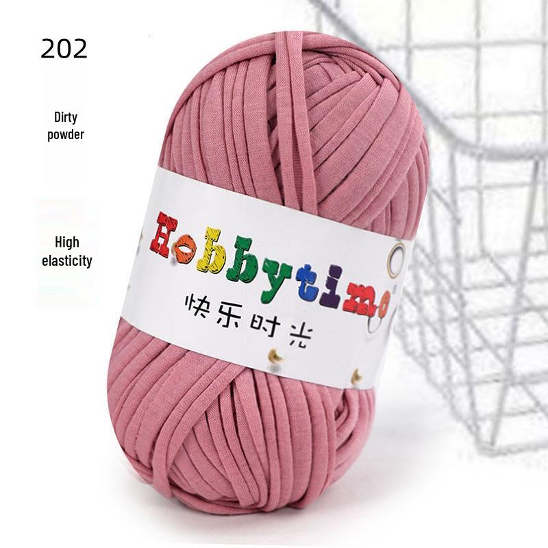 Cloth Strip Yarn DIY Crochet Kit: Handmade Bag, Knitting Material for Cushions, Carpets, and Dolls
