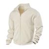 Men's Stand Collar Casual Jacket - Thick Lined Loose Fit Coat for Fall Winter