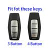 3/4 Buttons Car Key Case Fob Cover Shell for Mitsubishi 2023 Outlander 2022 Smart Remote Key Holder Protector Accessories