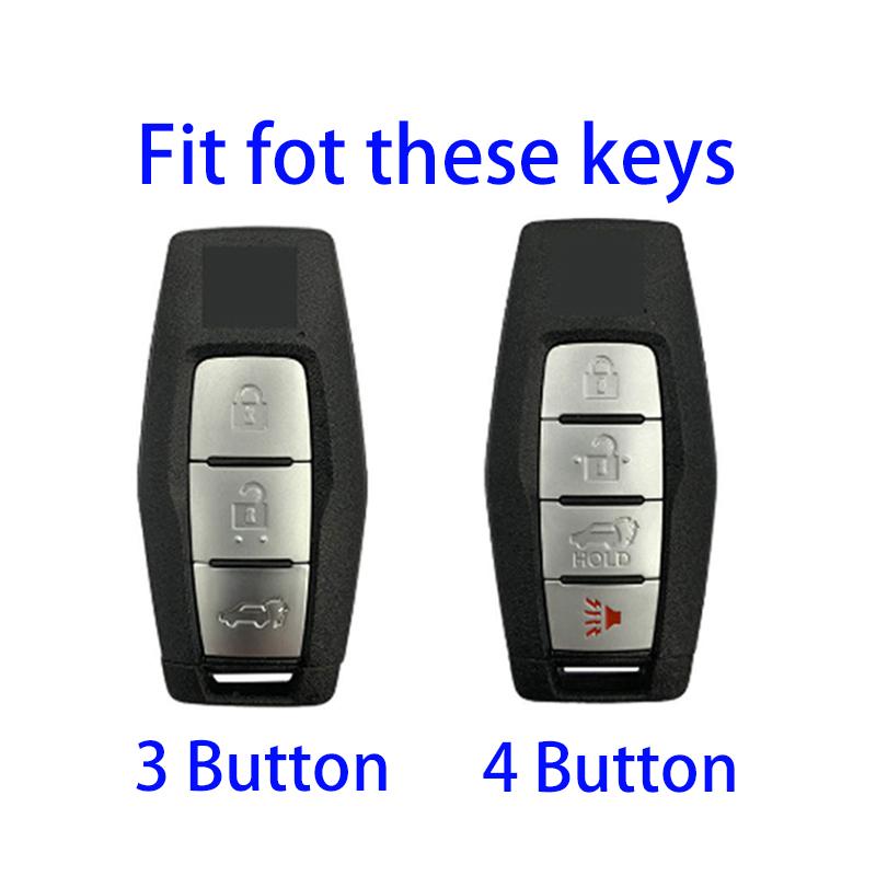 3/4 Buttons Car Key Case Fob Cover Shell for Mitsubishi 2023 Outlander 2022 Smart Remote Key Holder Protector Accessories