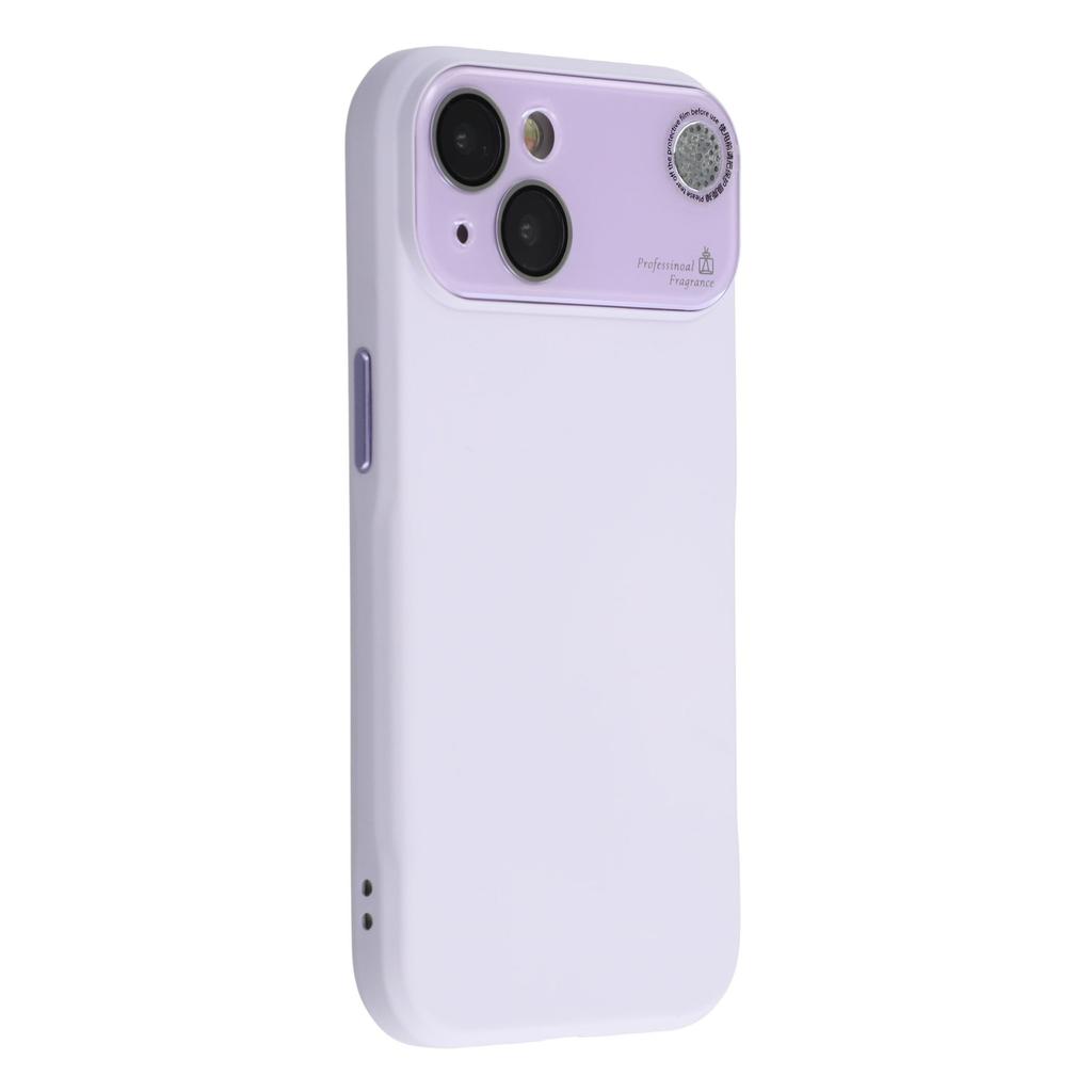 For iPhone 15 Case Large Camera Window Liquid Silicone Aromatherapy Phone Cover