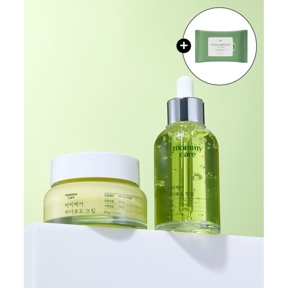 Mommycare [set Of 2] Sea Grape Pore Ampoule 50ml + Moisture Cream 50ml  + Free Cleansing Tissue NONE